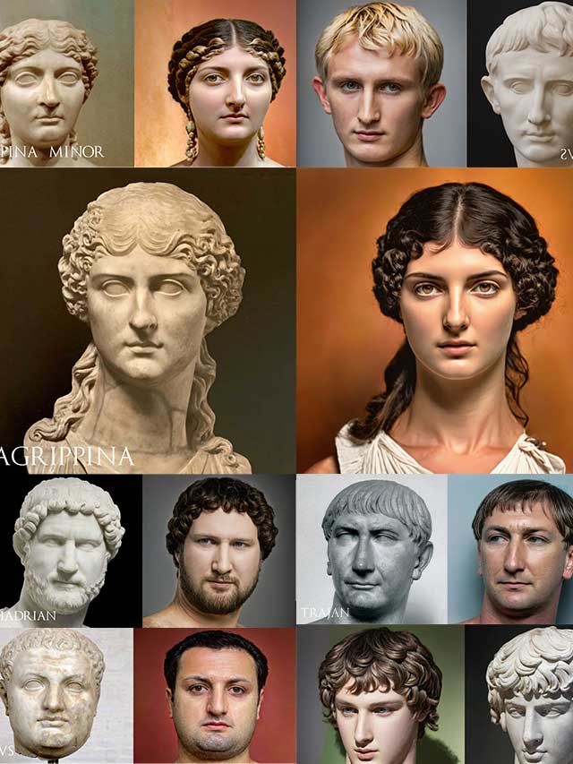 AI Brings the Faces of Roman Emperors to Life