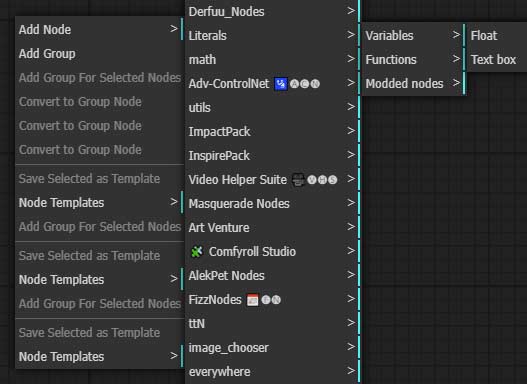 tensor art add node menu
